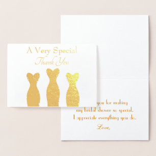 Carte Dorée Un très spécial merci à l'hôtesse de la soirée de