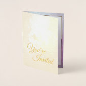 Carte Dorée Une seule huile rose/or (Devant)