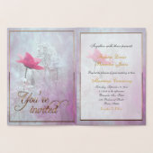 Carte Dorée Une seule huile rose/or (Intérieur)