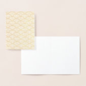 Carte Dorée Vague japonaise rouge (Affichage)