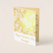 Carte Dorée Valentin femme  (Devant)