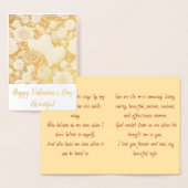 Carte Dorée Valentin femme  (Affichage)