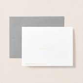 Carte Dorée Valentine Je T'Aime (Derrière avec enveloppe)