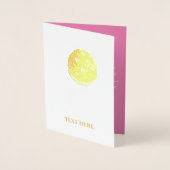 Carte Dorée Valentines Jour Cuisine Cake Pop Coeurs Or (Devant)