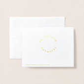 Carte Dorée Végétation tropicale Hawaii Monstera Merci feuille (Derrière avec enveloppe)