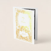 Carte Dorée Vintage baroque Rococo Ornat (Devant)