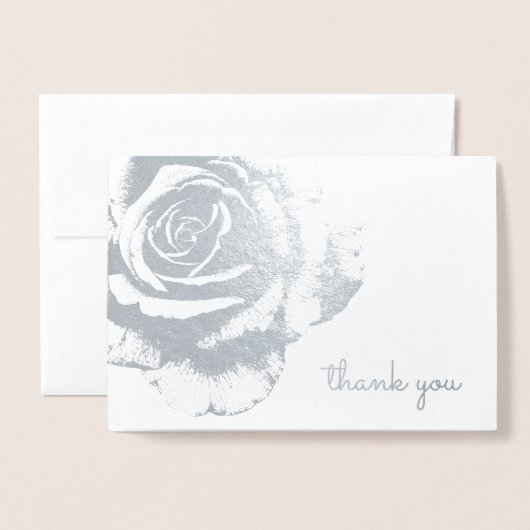 Carte Dorée Vintage Rose vierge Toutes les occasions Floral (Devant avec enveloppe)