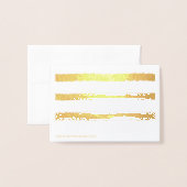 Carte Dorée Vœu EID MUBARAK  (Derrière avec enveloppe)