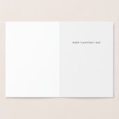 Carte Dorée Vous aimez la Saint Valentin moderne (Intérieur)