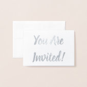 Carte Dorée Vous Êtes Invités ! (Devant avec enveloppe)