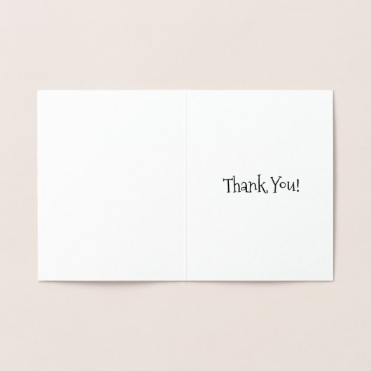 Carte Dorée Vous êtes Merci doux Merci Gelé Cupcake Cake (Intérieur)