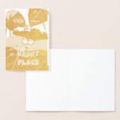 Carte Dorée Vous êtes mon endroit heureux (Affichage)