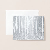 Carte Dorée Walden Pond/Woods : vacances à Yuletide- (Devant avec enveloppe)