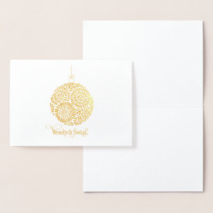 Carte Dorée Wesołych Świąt Ornamentu