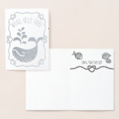 Carte Dorée Whale Hello There Funny Nautical Pun Toutes Les Oc (Affichage)