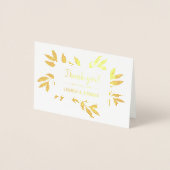 Carte Dorée Wilers Wreath Mariage Merci Real Gold Foil (Devant)