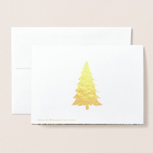 Carte Dorée William Morris Forest Rabbit Floral Art (Derrière avec enveloppe)