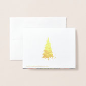 Carte Dorée William Morris Strawberry Thief Floral Art nouveau (Derrière avec enveloppe)