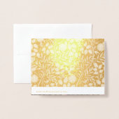 Carte Dorée William Morris Sweet Briar Art Nouveau Floral (Derrière avec enveloppe)