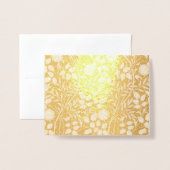 Carte Dorée William Morris Sweet Briar Art Nouveau Floral (Devant avec enveloppe)