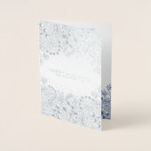 Carte Dorée Winter Wonderland Noël et vacances Photo (Devant)