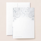 Carte Dorée Winter Wonderland Noël et vacances Photo (Derrière avec enveloppe)