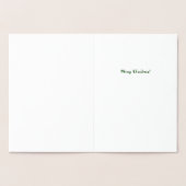 Carte Dorée Wreath de Noël (Intérieur)