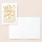 Carte Dorée Ya Te Sabes Limpiar La Cola (Affichage)