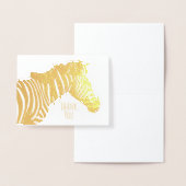 Carte Dorée Zebra All Occasion Blank Gold (Affichage)