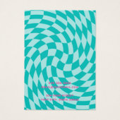 Carte d'oreille bleu aqua (Dos)