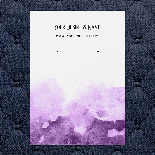 Carte d'oreille couleur Abstraite violet Ombre
