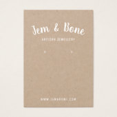 Carte d'oreille du concepteur de bijoux Kraft blan (Devant)