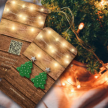 Carte d'oreille en bois avec lumières