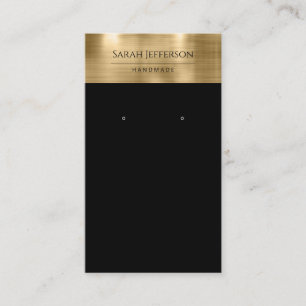 Carte d'oreille Métallic Gold Black Professional