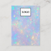 Carte d'oreille moderne Faux Holographic Opal Ajou (Devant)