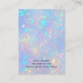 Carte d'oreille moderne Faux Holographic Opal Ajou (Dos)