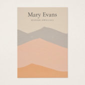 Carte d'oreille Pastel pour montagnes plates (Devant)