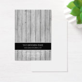 Carte d'oreille personnalisée en bois rustique noi (Bureau)