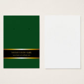 Carte d'oreille personnalisée en or noir foncé (Devant & derrière)