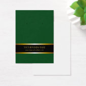 Carte d'oreille personnalisée en or noir foncé (Bureau)