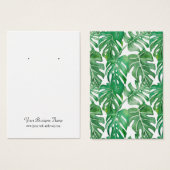 Carte d'oreille personnalisée Feuille de feuillage (Devant & derrière)