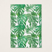 Carte d'oreille personnalisée Feuille de feuillage (Dos)