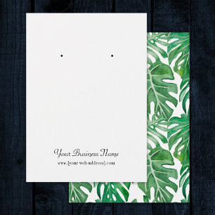 Carte d'oreille personnalisée Feuille de feuillage