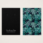 Carte d'oreille personnalisée Feuille de feuillage (Devant & derrière)