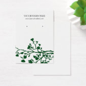 Carte d'oreille personnalisée Fleurs blanches fonc (Bureau)