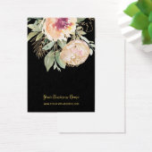 Carte d'oreille personnalisée Fleurs d'aquarelle r (Bureau)