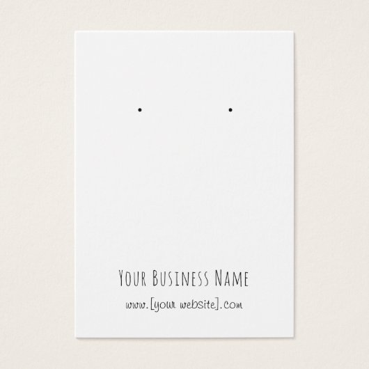 Carte d'oreille personnalisée simple écriture manu (Devant)