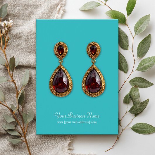 Carte d'oreille personnalisée simple et simple tur