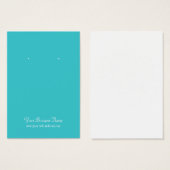 Carte d'oreille personnalisée simple et simple tur (Devant & derrière)