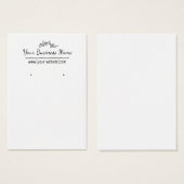 Carte d'oreille personnalisée Style de main dessin (Devant & derrière)